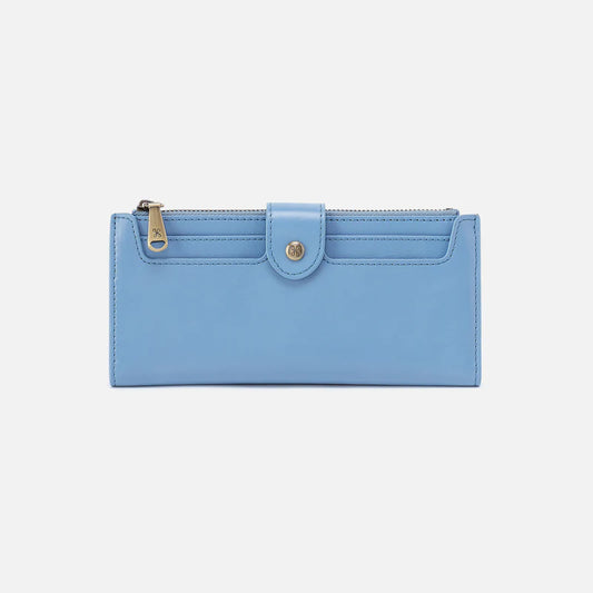 Dunn Continental Wallet - Polished Leather | Faded Denim