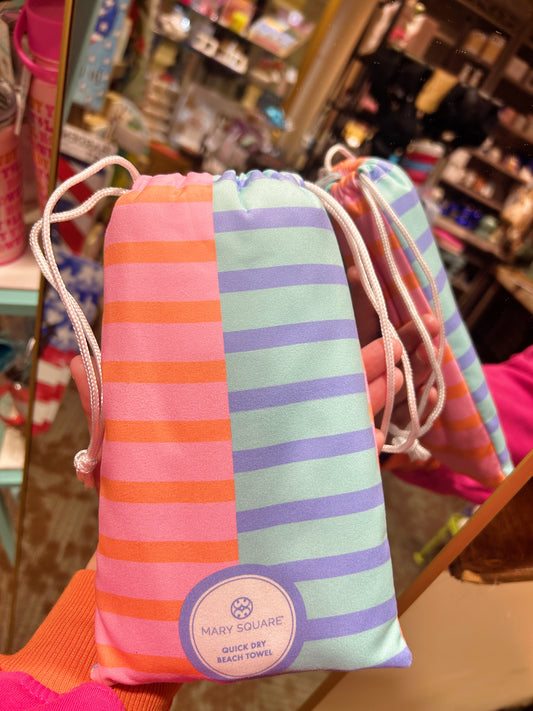 Beach Towel - Pink & Teal