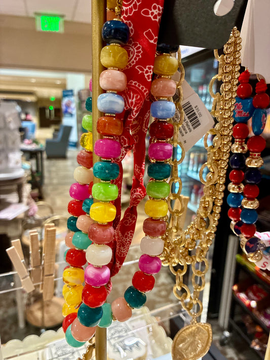 Chunky Multi Beaded Necklace
