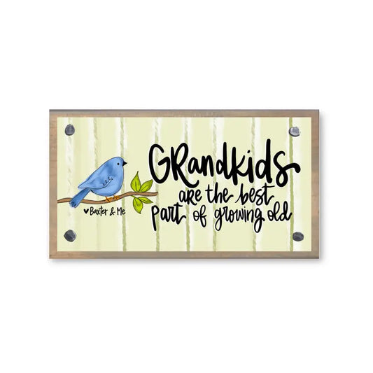 Grandkids Are the Best Driftwood Happy Block