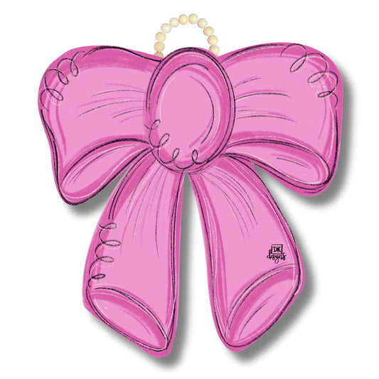 Pink Bow Hanger