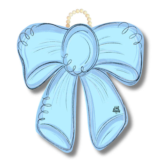 Blue Bow Hanger