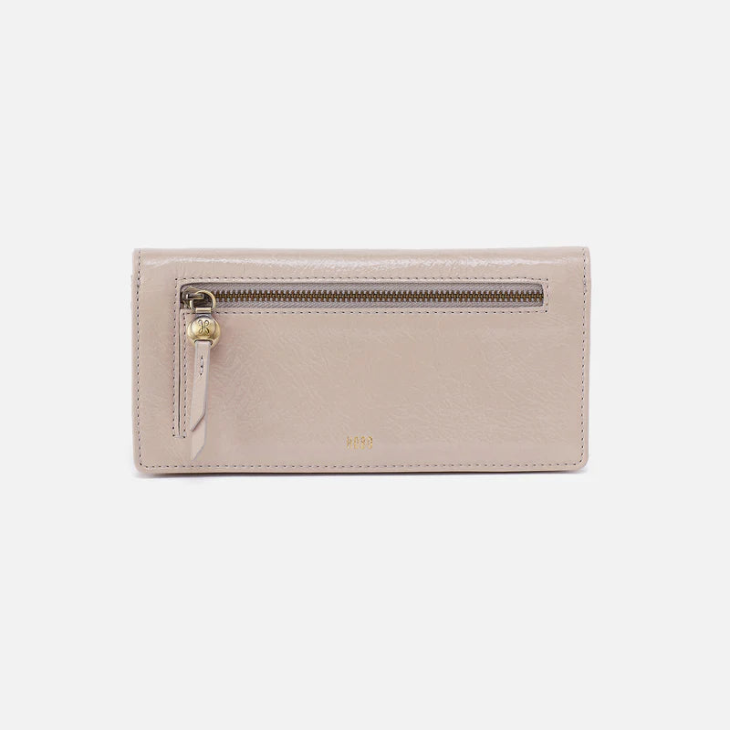 Hutton Large Wallet - Gloss Leather | Stone Gloss