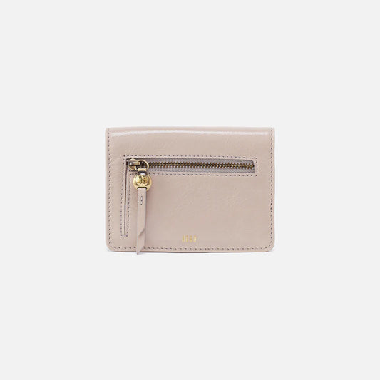 Hutton Small Wallet - Gloss Leather | Stone Gloss