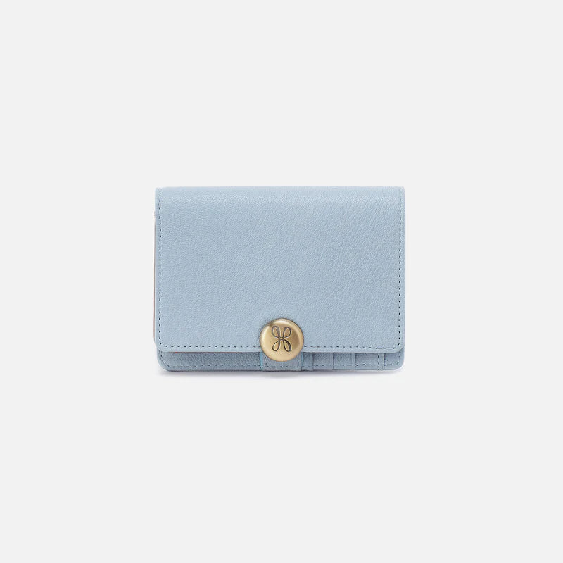 Hutton Small Wallet - Micrograin Leather | Dusted Sky