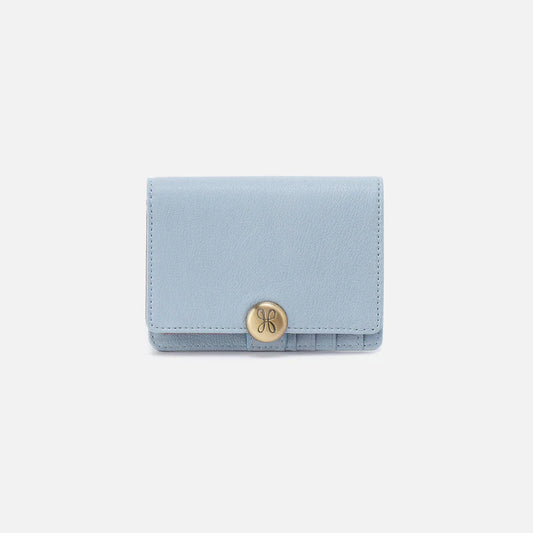 Hutton Small Wallet - Micrograin Leather | Dusted Sky