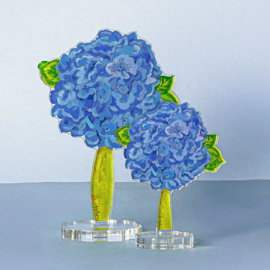 Hydrangea Royal Blue Acrylic Flower