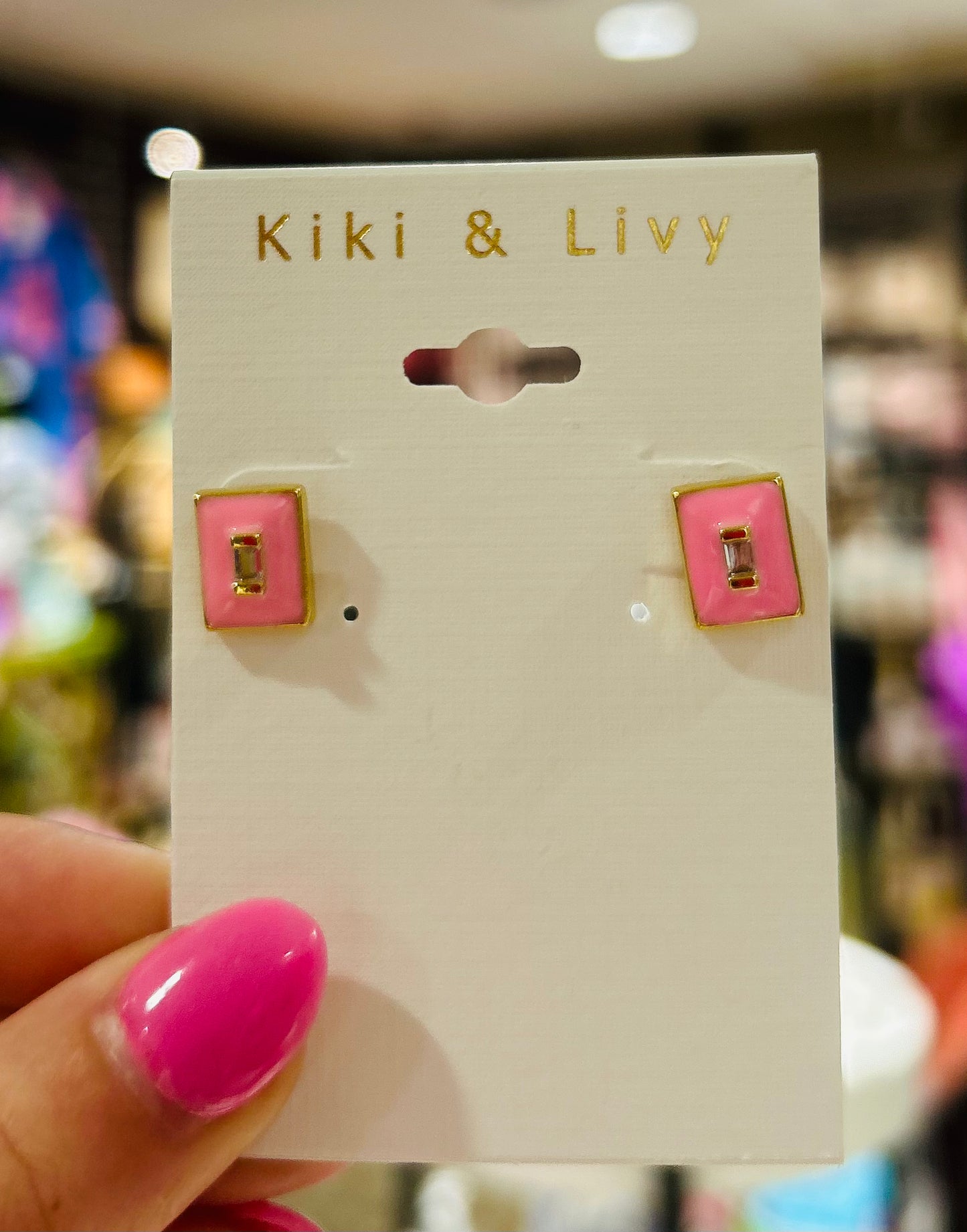Color Enamel Studs 3 Colors