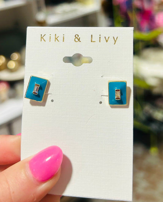 Color Enamel Studs 3 Colors