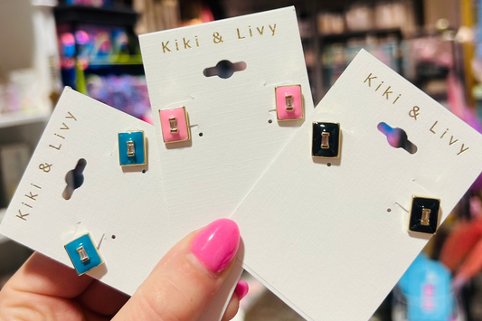 Color Enamel Studs 3 Colors