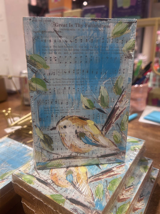 Great is Thy Faithfullness, Wood Block