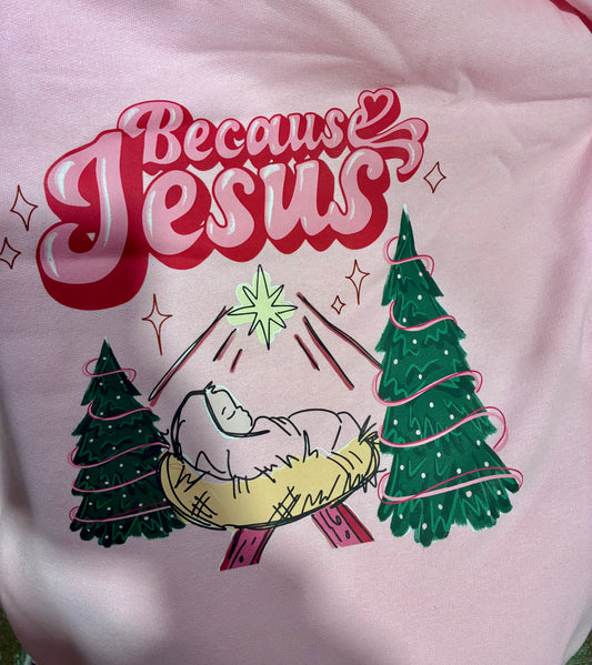 FP CHRISTMAS ON PINK SWEATSHIRT