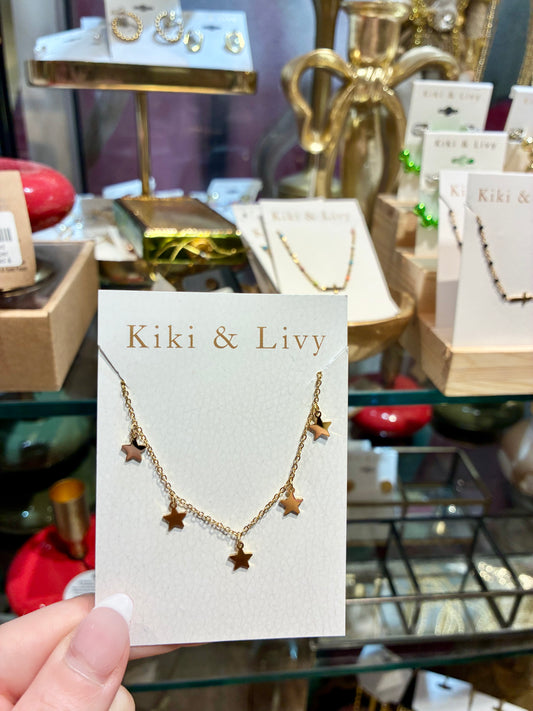 Multiple Star Thread Necklace