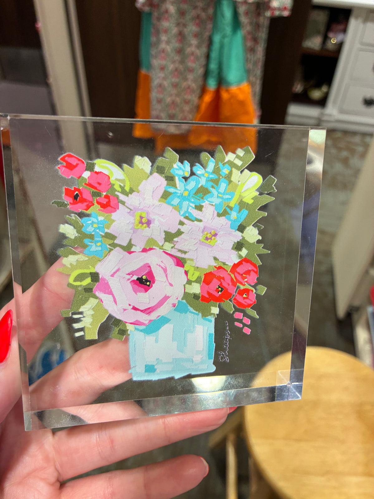 4x4" Acrylic Block Sign, Shoups