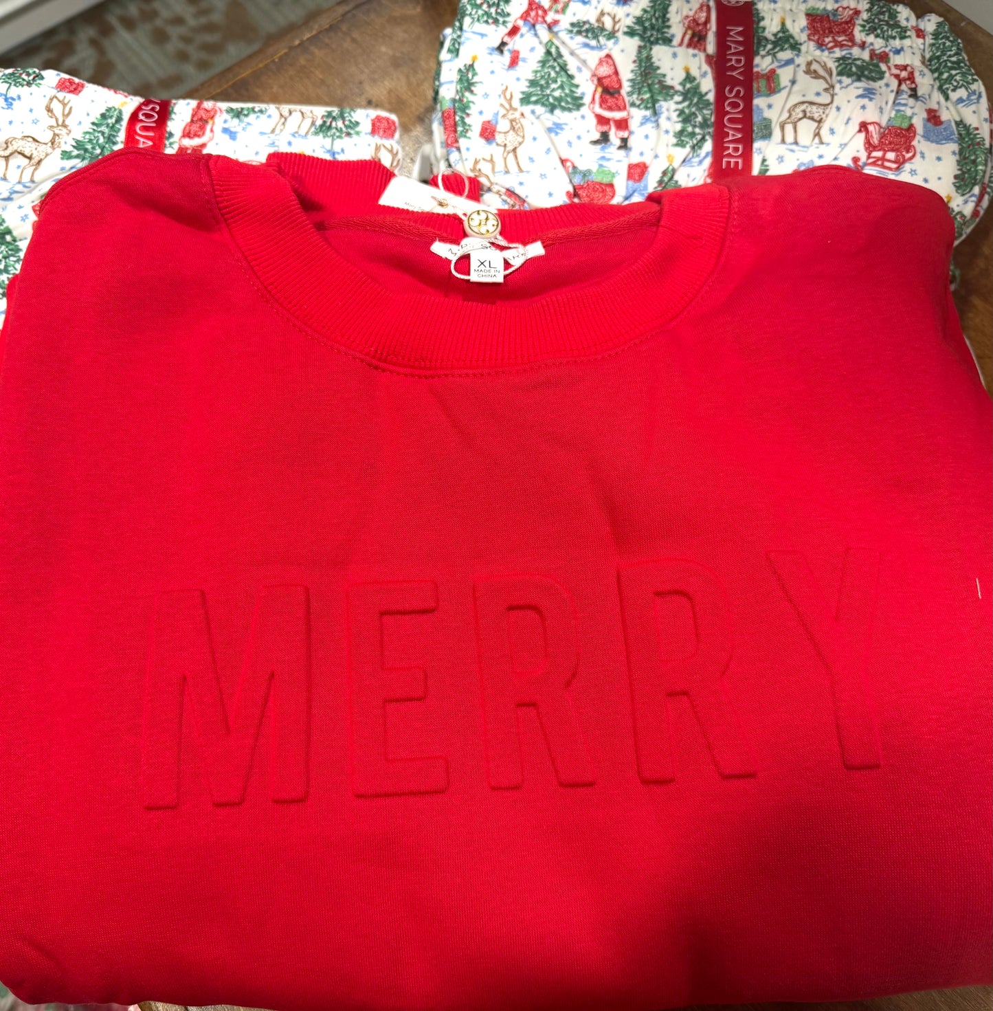 Brooke Sweatshirt Merry Tonal