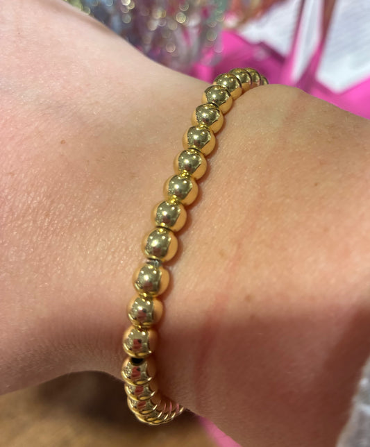 Alex Gold Ball Bracelets (plain non-extended)