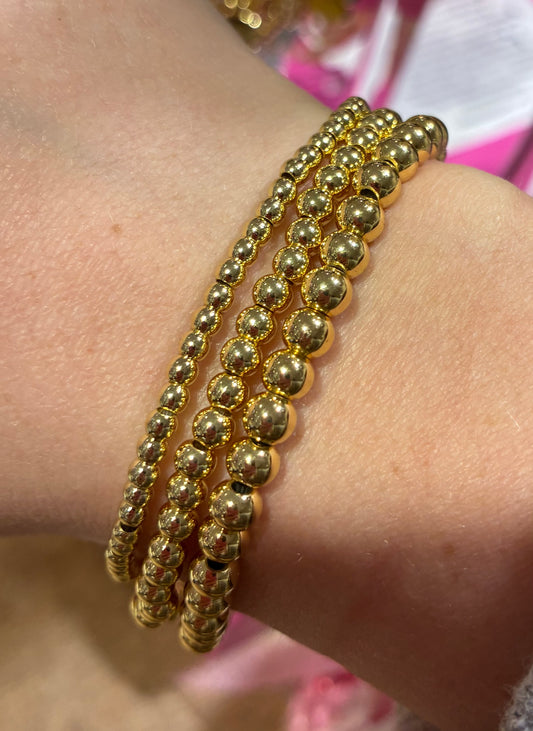 Alex Extended Plain Beaded Bracelets 7.5"