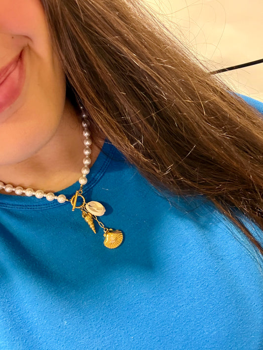 Pearl Seashell Necklace