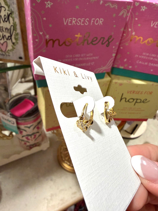 Tiny Bling Cross Huggies