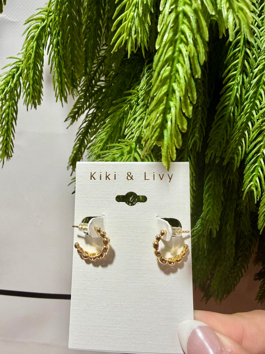 Gold Ball Hoops