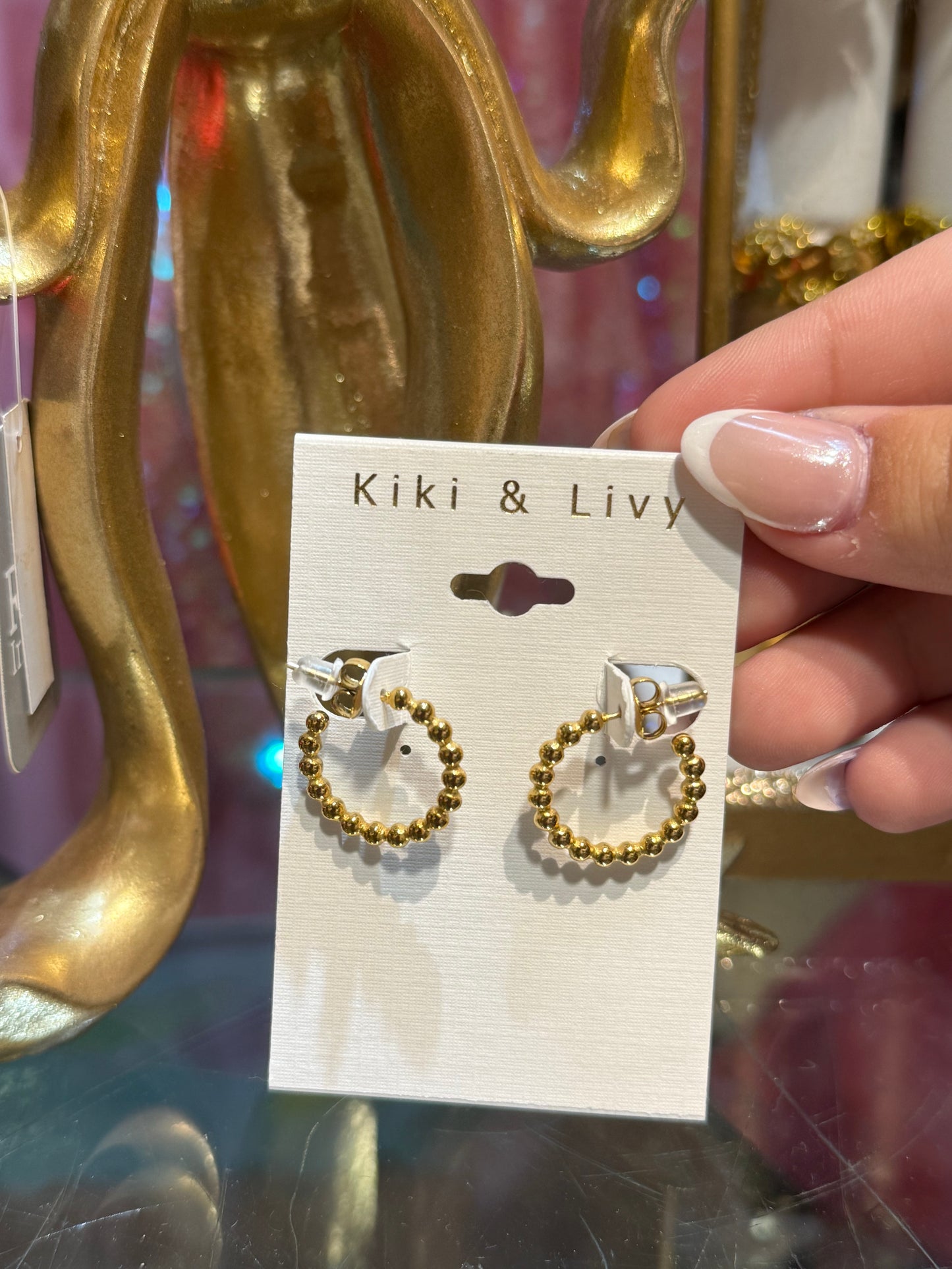 Kate Gold Ball Hoop