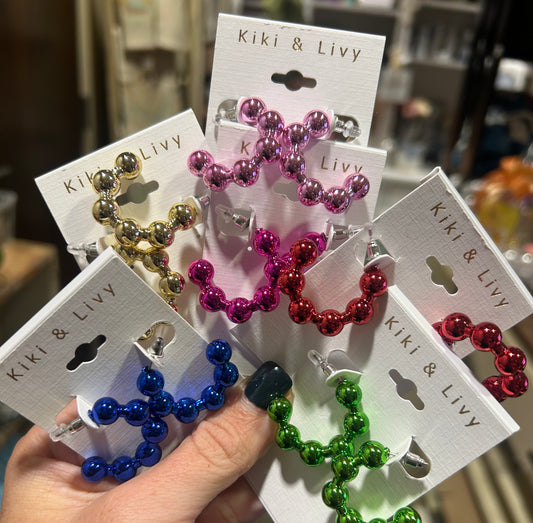 Metallic Bubble Hoops