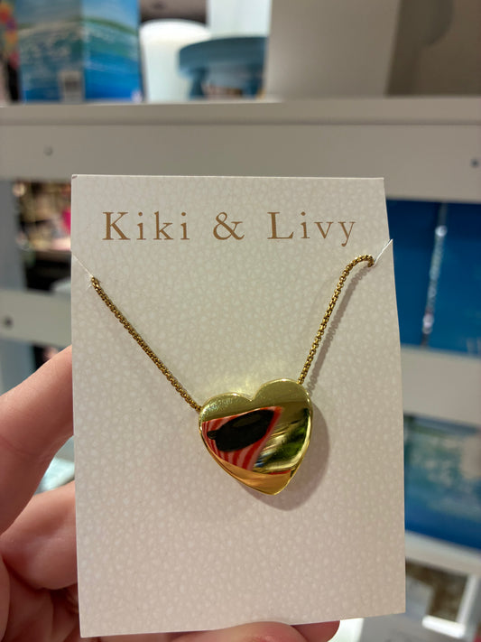 Large Gold Heart Necklace
