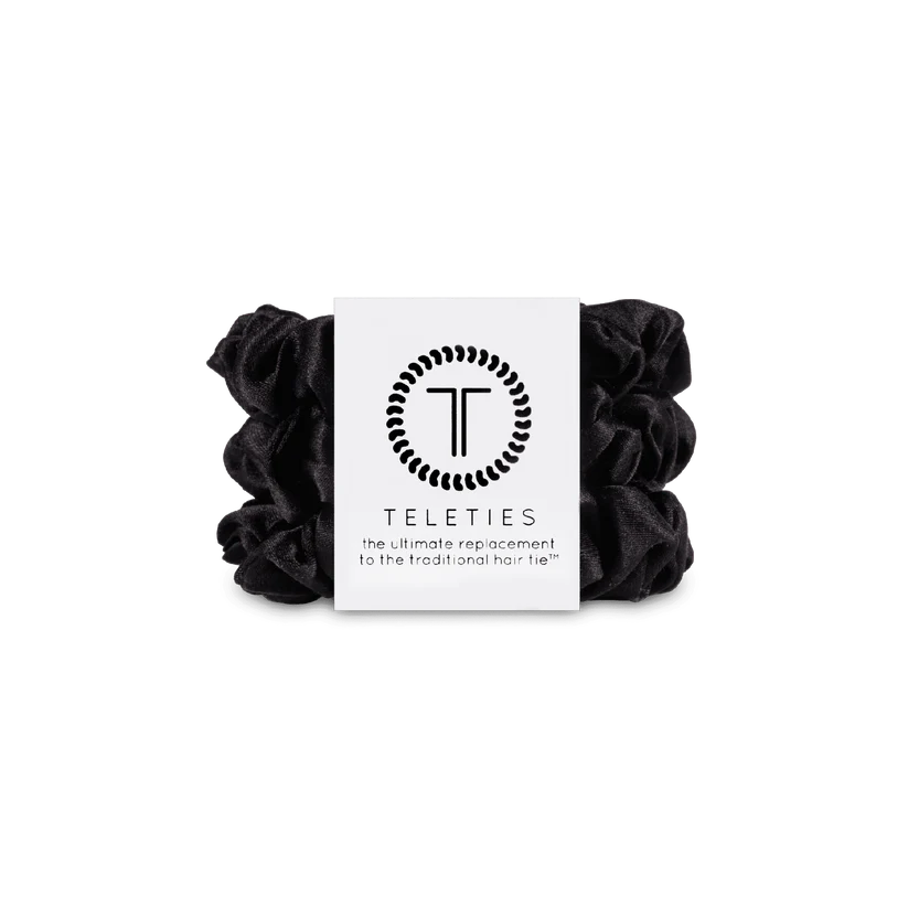 Silk Hair Scrunchie | Jet Black
