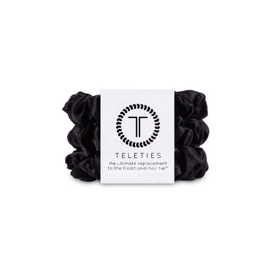 Silk Hair Scrunchie | Jet Black