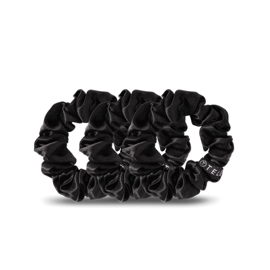 Silk Hair Scrunchie | Jet Black