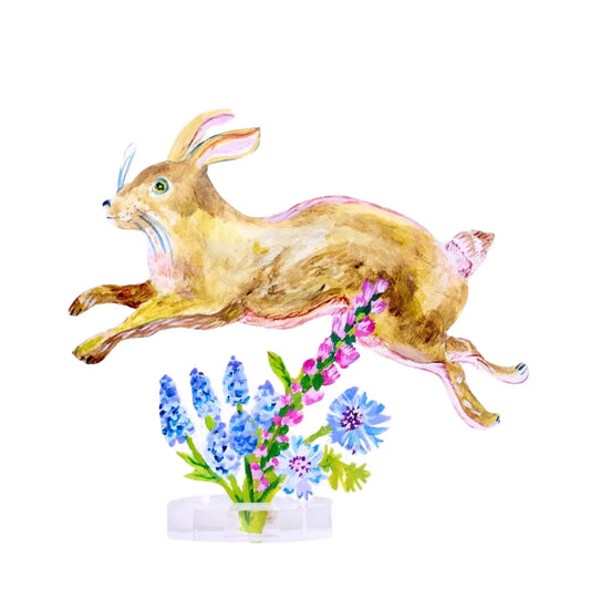 Running Rabbit Acrylic Contour