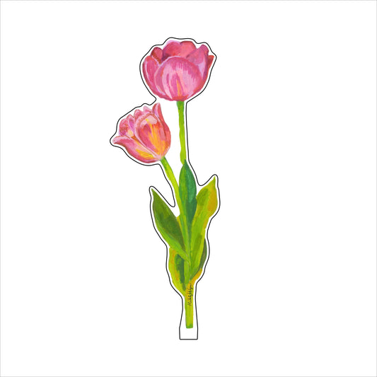 Pink Tulips Acrylic Flower