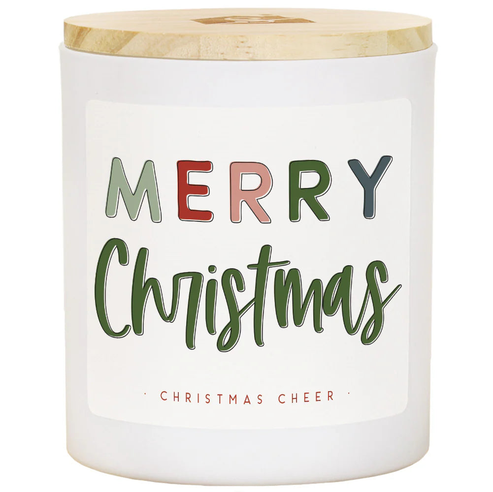 Merry Christmas Colorful Candle