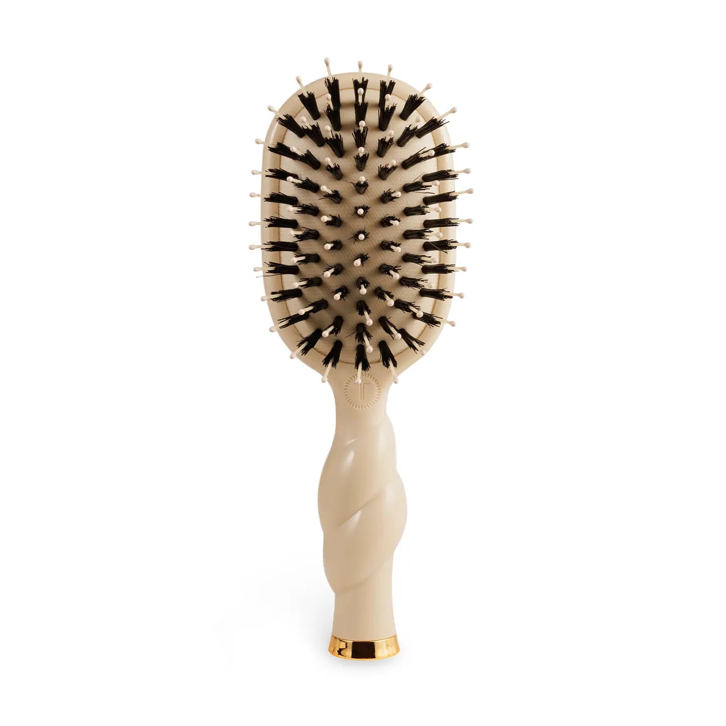 Mini Boar Bristle Hair Brush - Tan