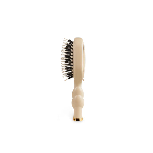Mini Boar Bristle Hair Brush - Tan