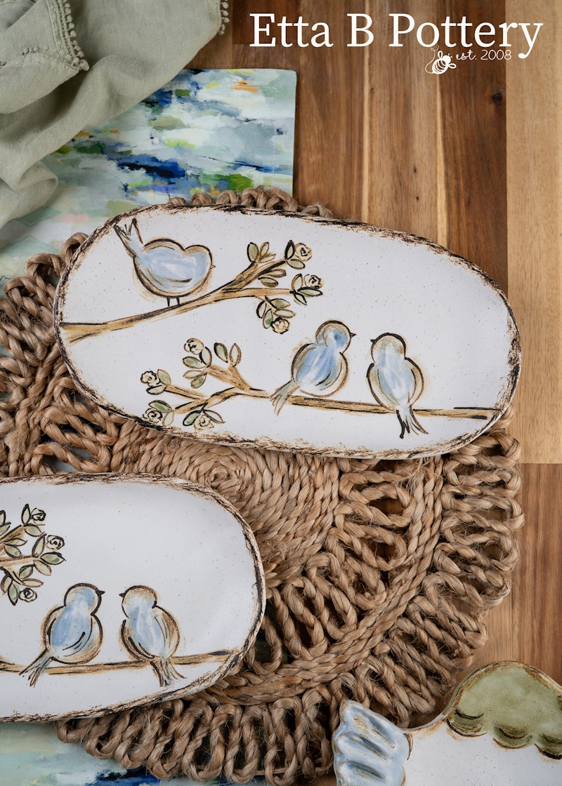 Perching Friends - Blue Birds