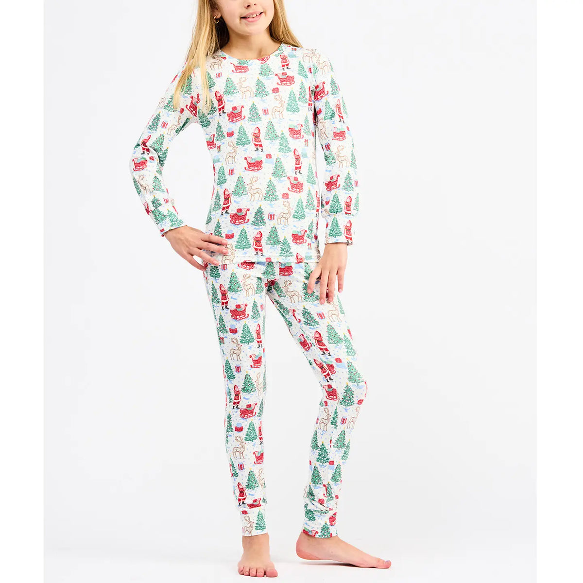 Annie Kid PJs Tidings and Toile