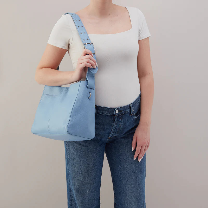 Render Shoulder Bag - Pebbled Leather | Seabreeze