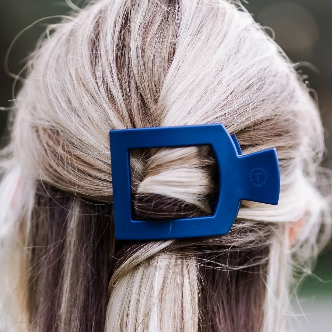 Square Flat Hair Clip | Midnight Rain