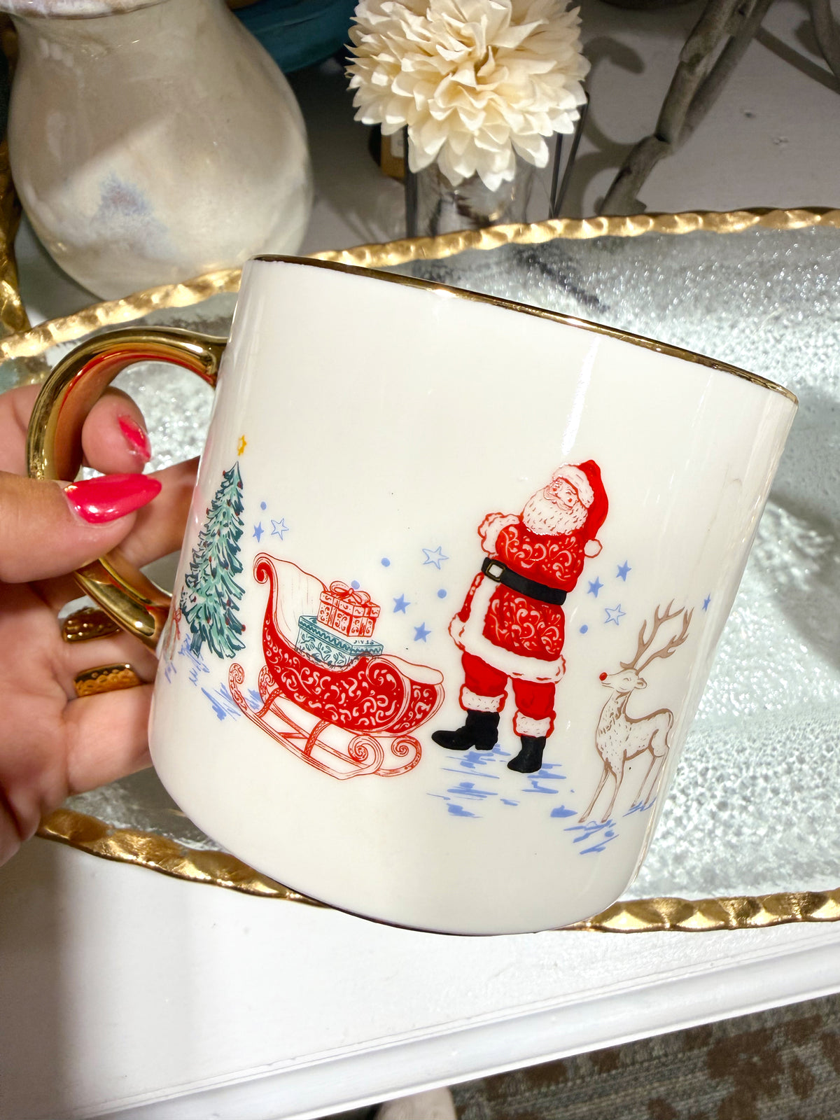Cafe Mug - Tidings & Toile