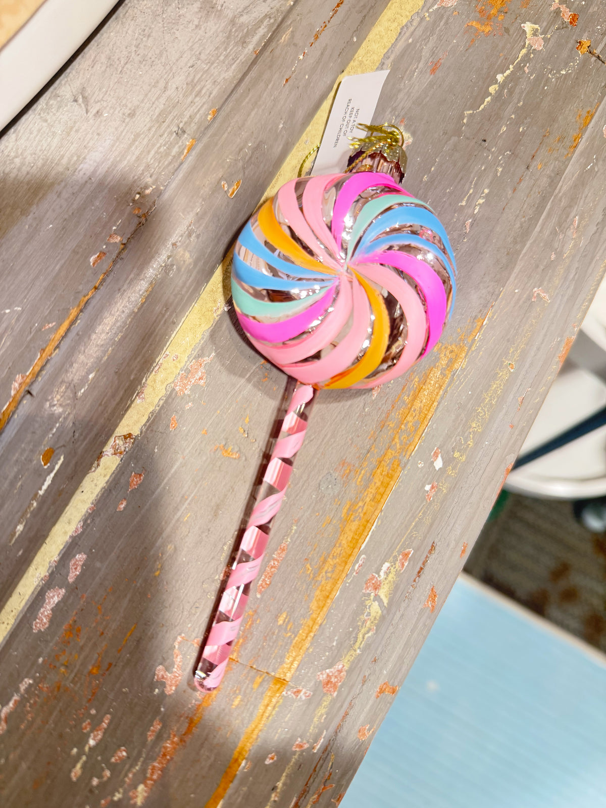 Glass Lollipop Ornament