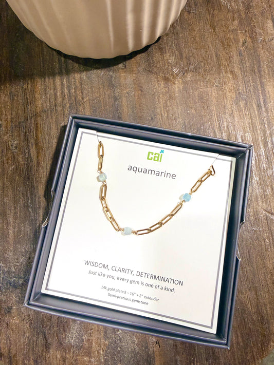 Gold Paperclip Link Necklace