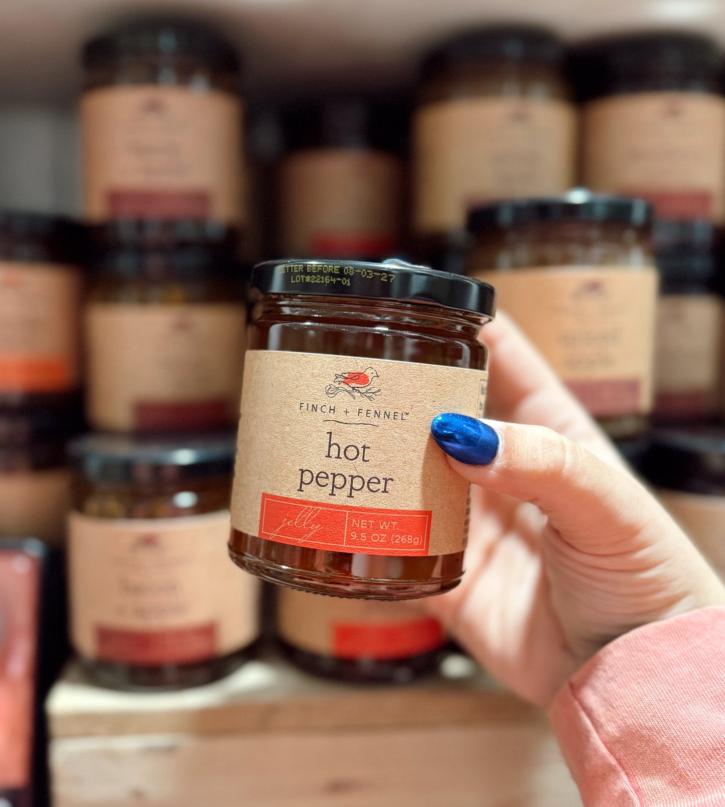 Hot Pepper Jelly Jar