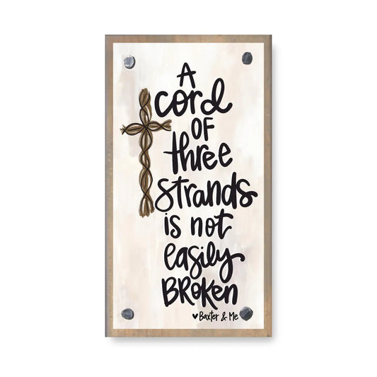 Three Cords Driftwood Happy Block