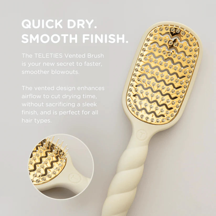 Vented Hair Brush - Tan