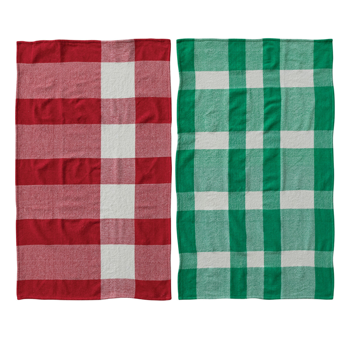 Woven Cotton Chenille Tea Towel, 2 Colors