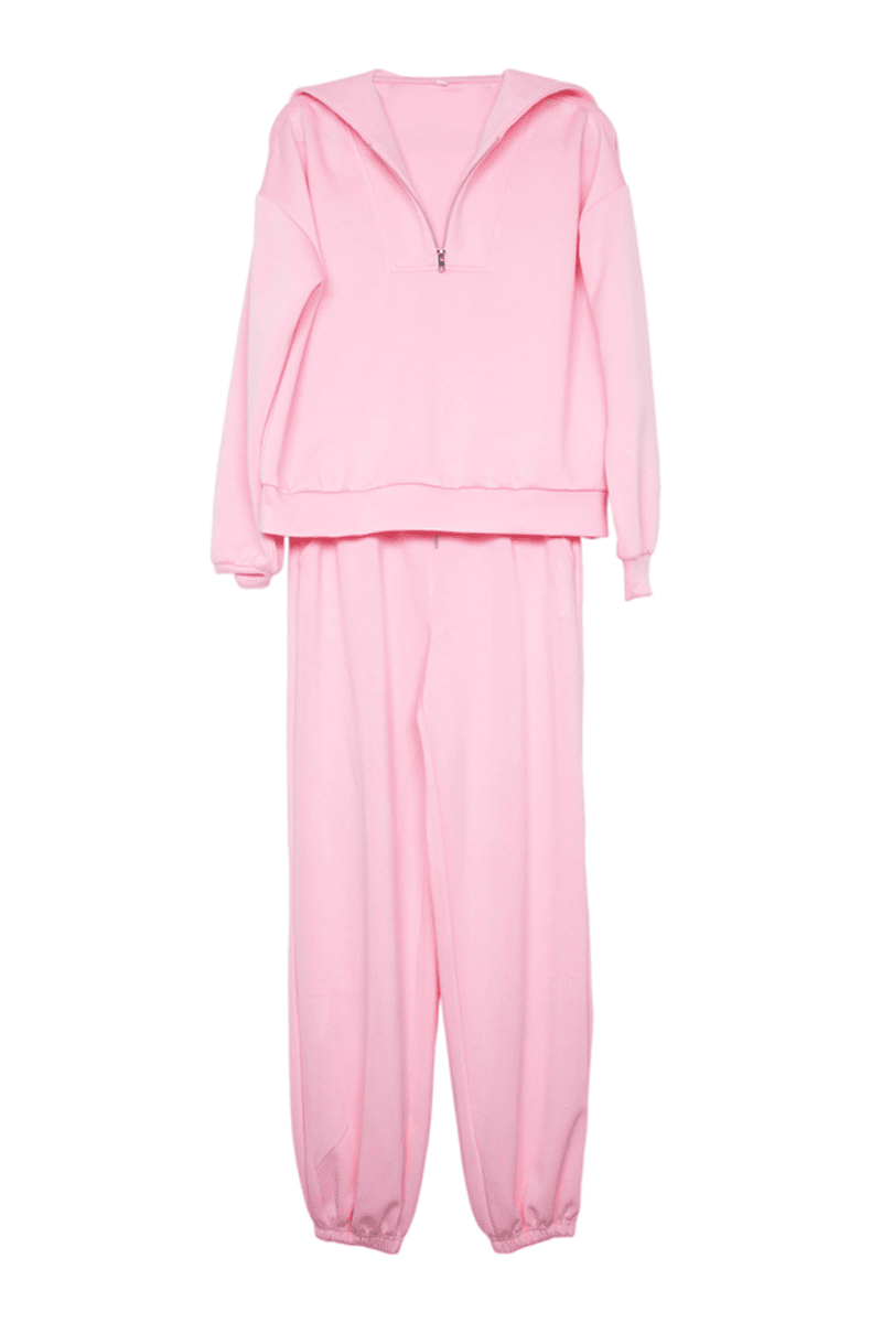 Pink Wholesale Scuba 2 Piece Set: Light Pink / L