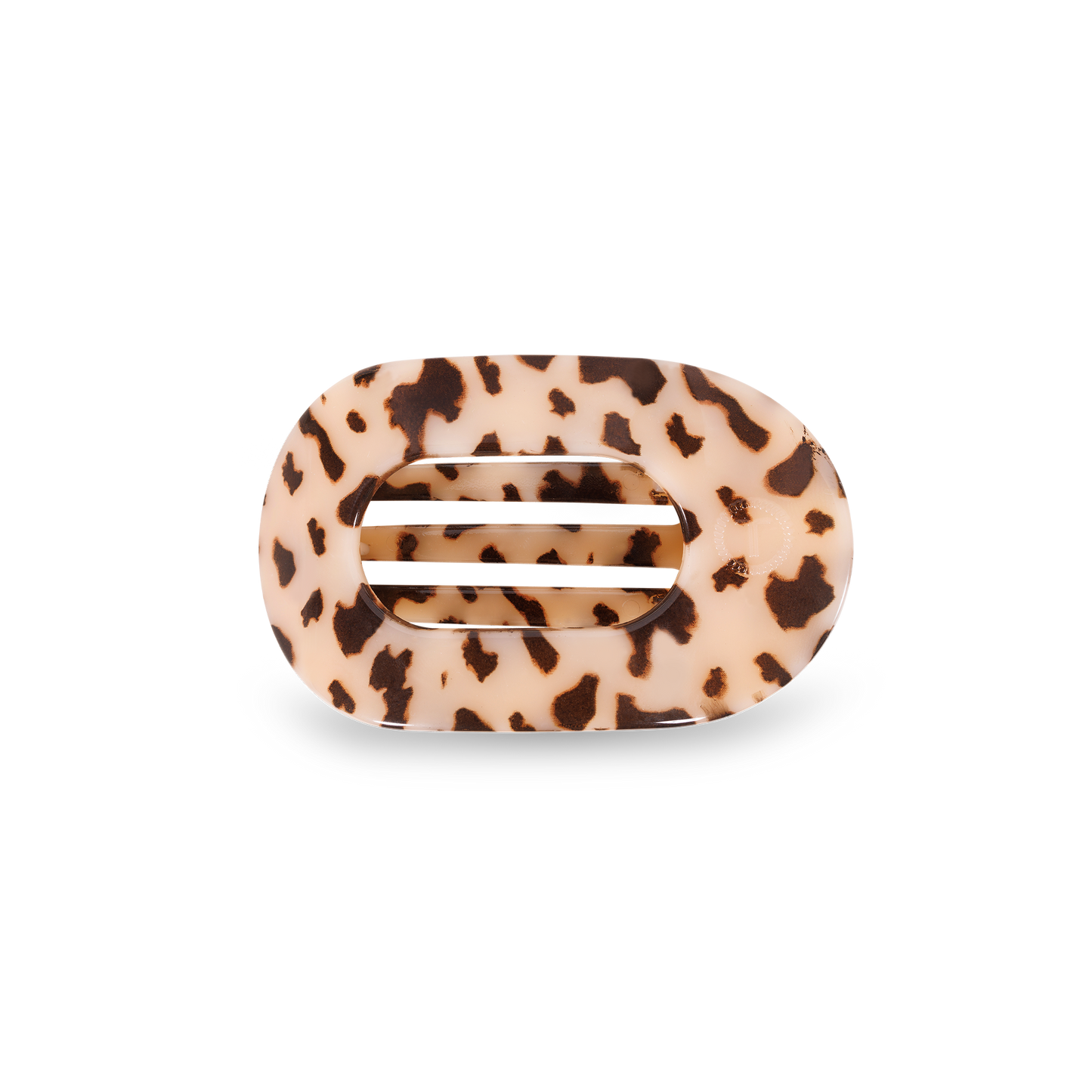 Round Flat Hair Clip | Blonde Tortoise