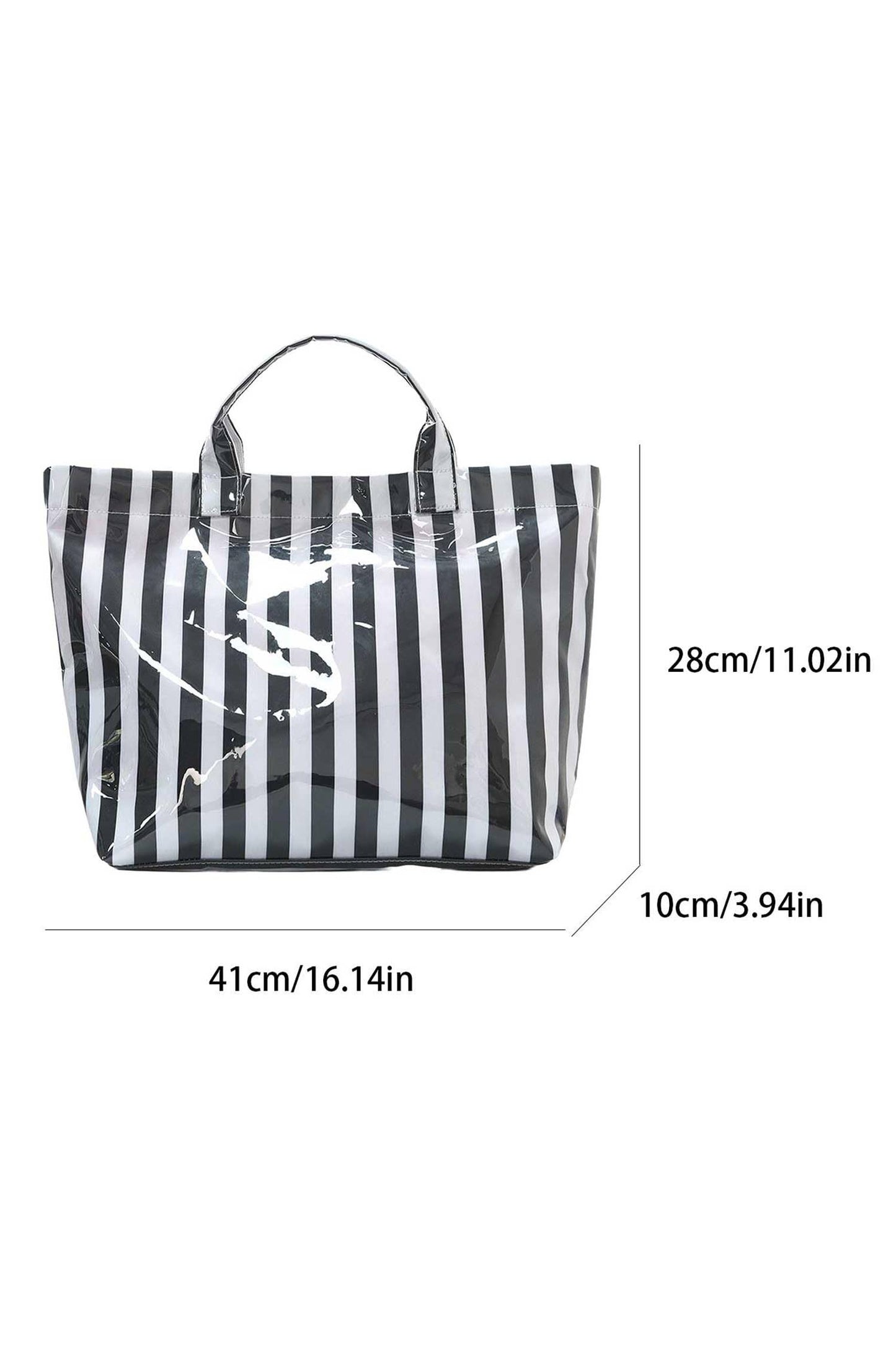 LDC Glossy Striped Tote One Size