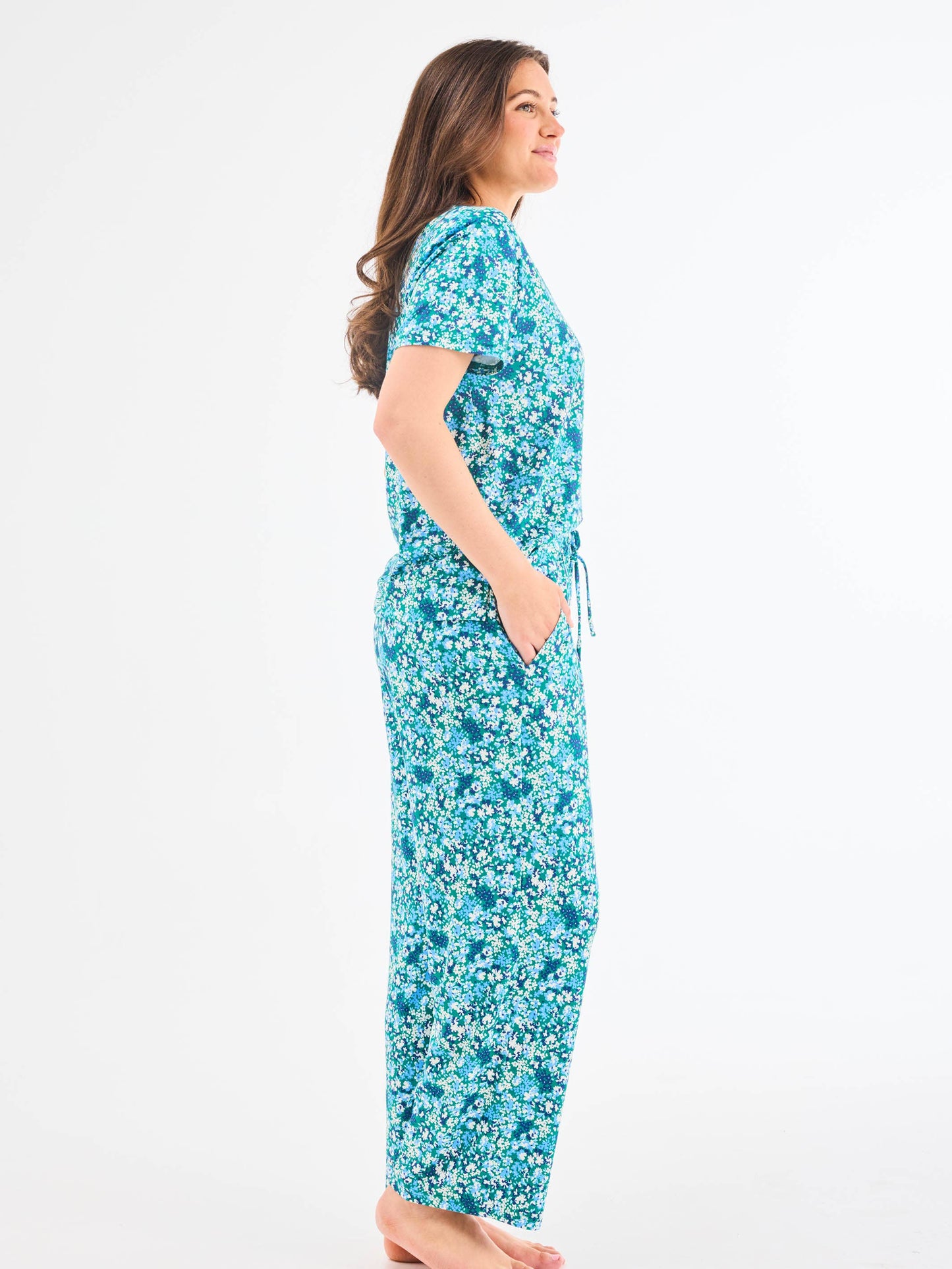 Women's Alli Pajama Pants Set | Day Dreaming Blue